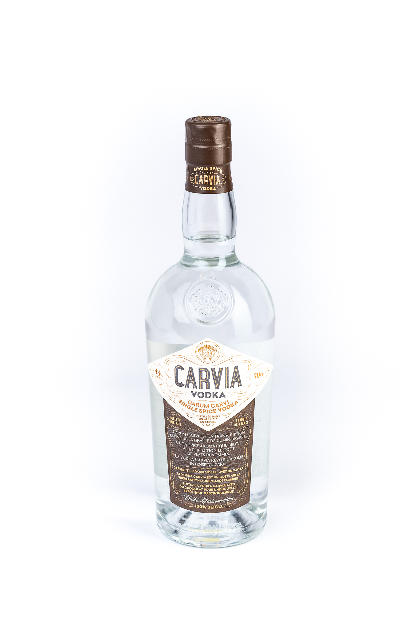 CARVIA VODKA FRENCH LABEL 70CL